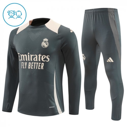 Real Madrid Trenings skjorter Set 2024-25 Grå - Barn Real Madrid Trenings skjorter Set 2024-25 Grå - Barn